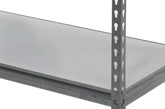 Muscle Rack 5-Shelf Steel Shelving Silver-Vein 18 D x 48 W x 72