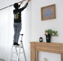 Tek Taraflı Sınıf IA Katlanır Alüminyum Ev Merdiveni Basamaklı Tabure