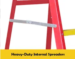 Type II, 225lbs FGG207 Fiberglass Ladders with Fiberglass Treads