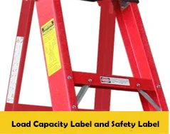 Type II, 225lbs FGG207 Fiberglass Ladders with Fiberglass Treads