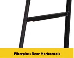 Type II, 225lbs FGG207 Fiberglass Ladders with Fiberglass Treads