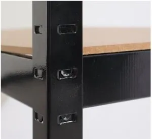 Rayonnage robuste en acier galvanisé peint sans boulons à 5 couches pour garages