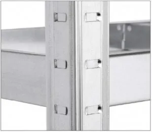 Rayonnage empilable robuste en acier galvanisé sans boulons de 175 kg, 350 kg, 265 kg