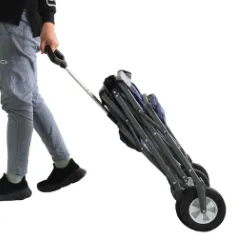 ABCTOOLS Robuster Aufbewahrungswagen, zusammenklappbarer Strandwagen