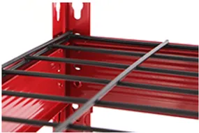 Straight edge boltless rivet shelving 48″ W x 24″ D x 72″ H metal shelf rack for garage storage